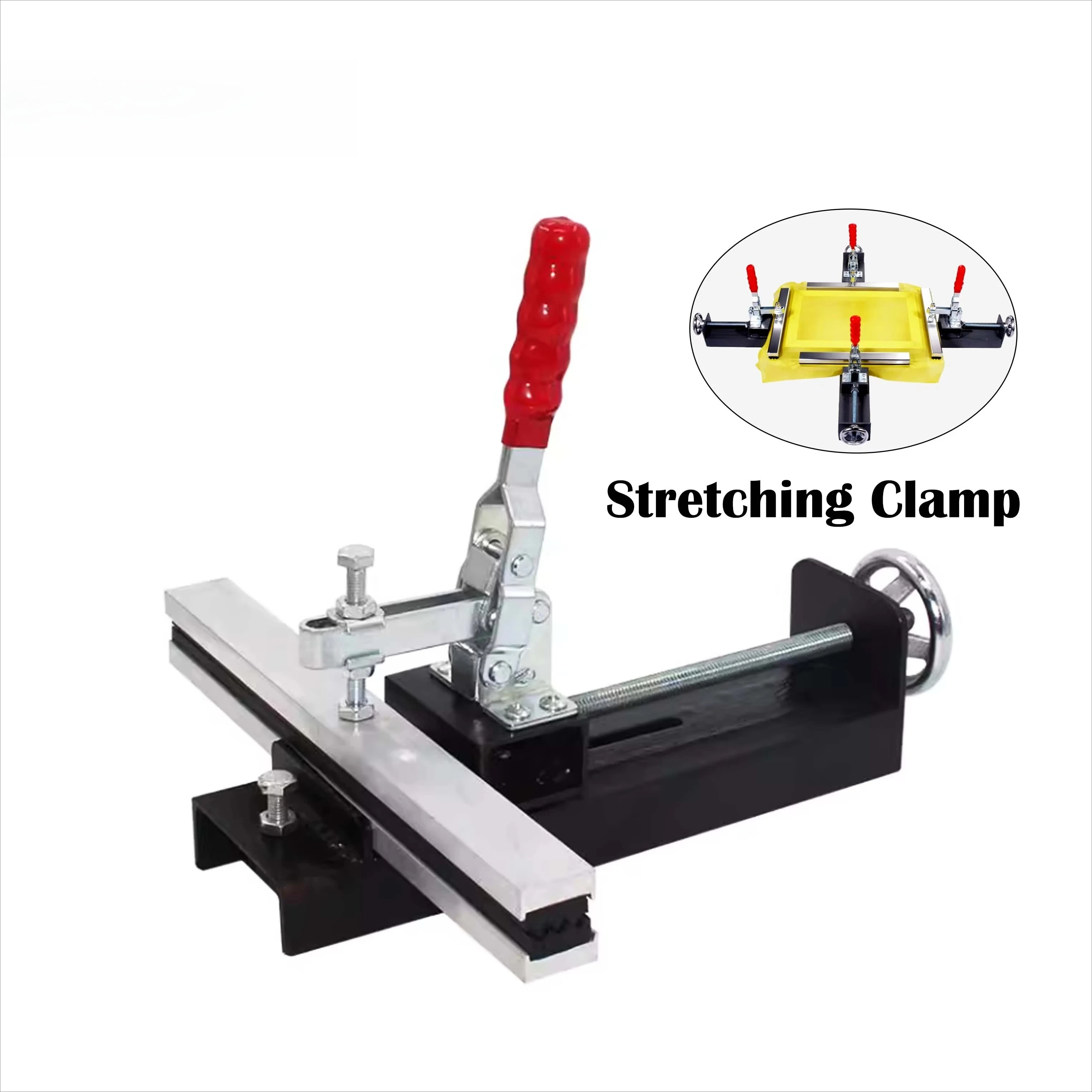 New Xinming Factory Direct Portable Hand-Operated Silk Screen Stretcher Wire Mesh Stretching Clamp 1 Year Warranty 45# Steel
