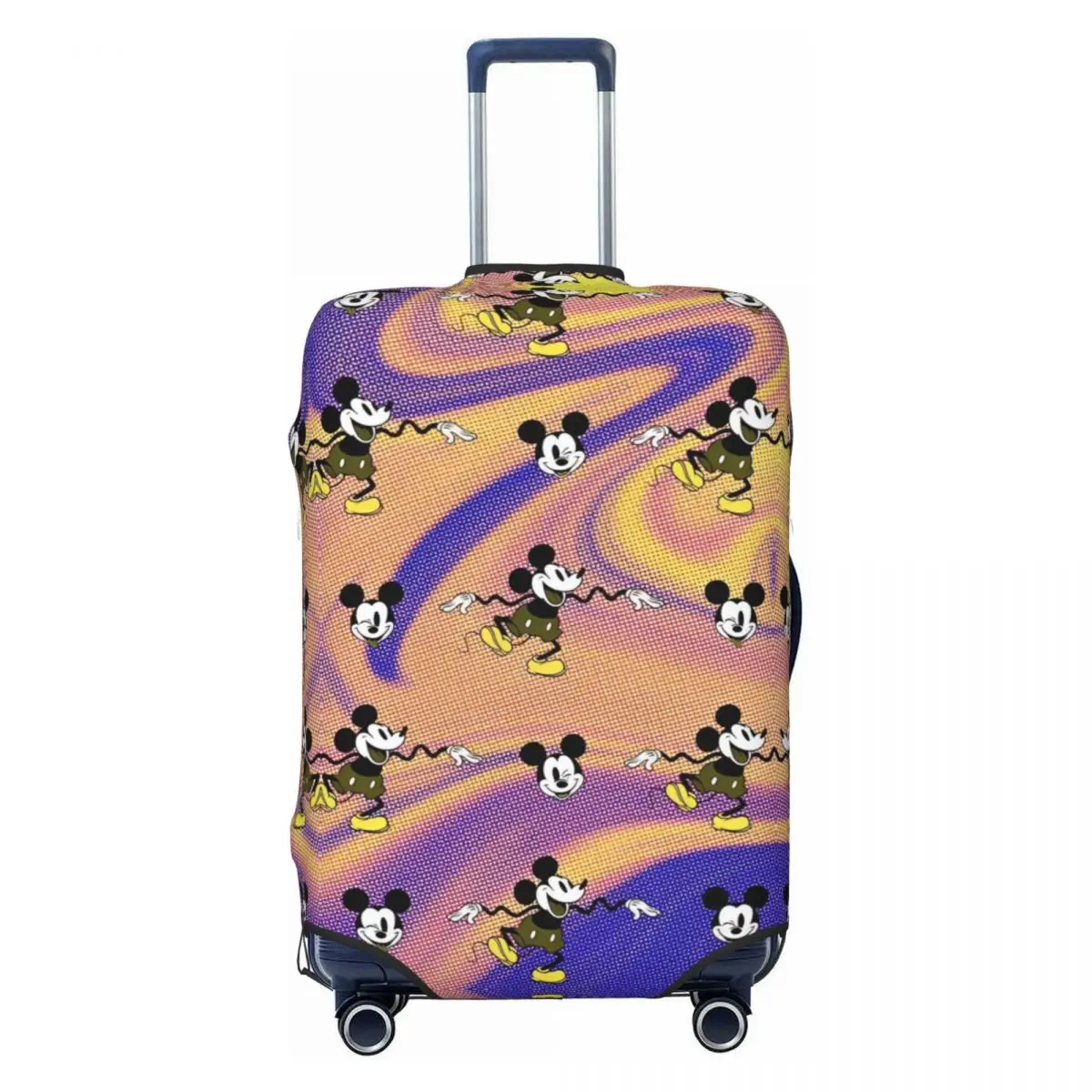 Mickey Mouse Anime Graffiti Suitcase Cover Strectch Cruise Trip Protector Luggage Case Flight