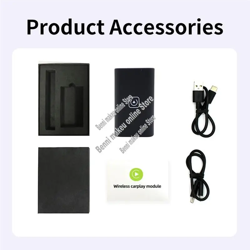 

Проводной к беспроводному адаптеру Carplay для USB/Type C Dongle Carplay Mini Box Wireless Carplay для Android Auto-ABVP