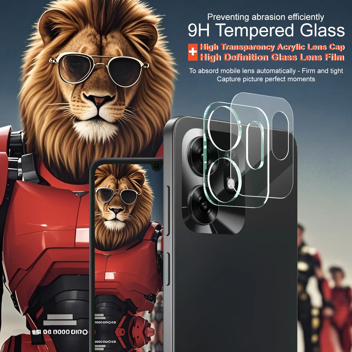 1-3 pieces of camera tempered glass protective film suitable for Honor X6d 5G rear lens protector view 3