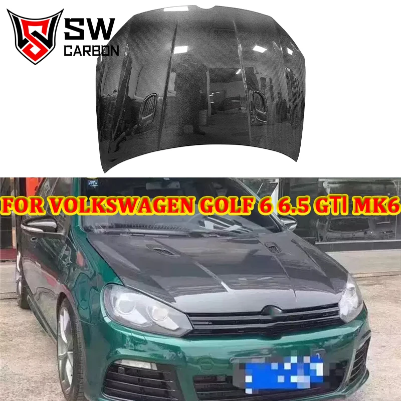 High Quality Volkswagen Golf 6VII MK6 GTI R20 Carbon Fiber Engine Cover Upgrade Body Parts