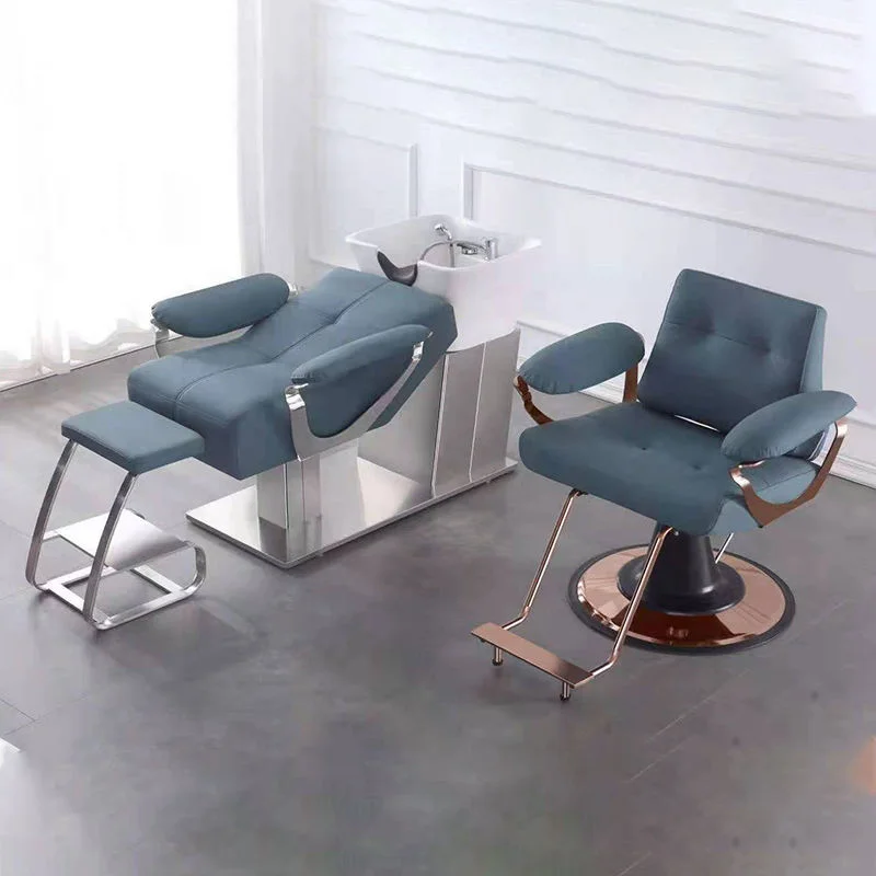 

Foshan Zhongsibo Factory Modern Style Blue Hair Cutting Barber Chair