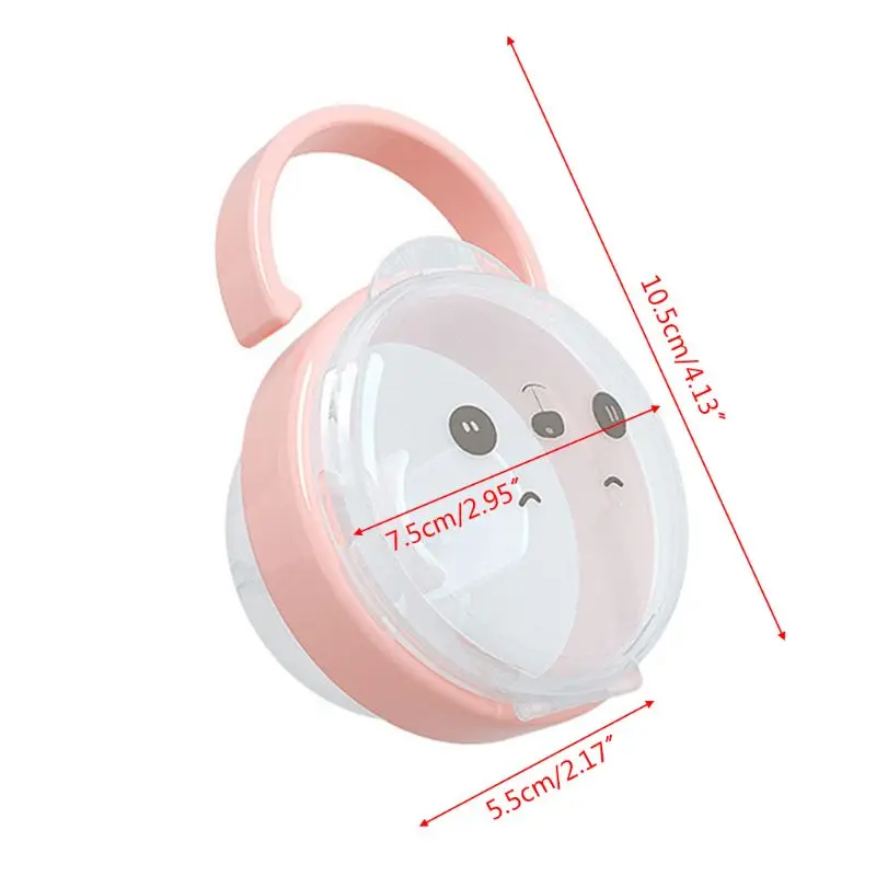 RIRI Portable Baby Infant Kids Pacifier Nipple for Case Holder Travel Storage Box Baby Pacifier Box Pacifier for Case