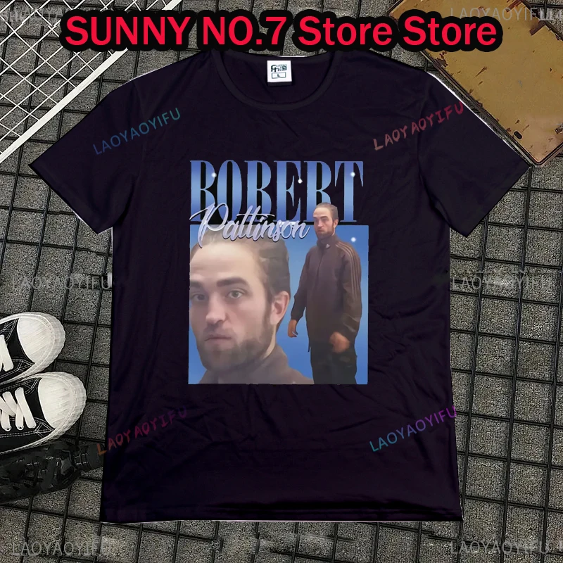 New Robert Pattinson T-shirt Twilight City Legendary Street Clothing Men's and Women's Extra Large T-shirt