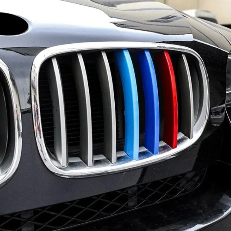 For BMW X5 X6 E70 E71 F15 F16 2008-22 ABS Car Front Grille Stripes Covers Grid Strips Clips Trim Cover Exterior Car Accessories