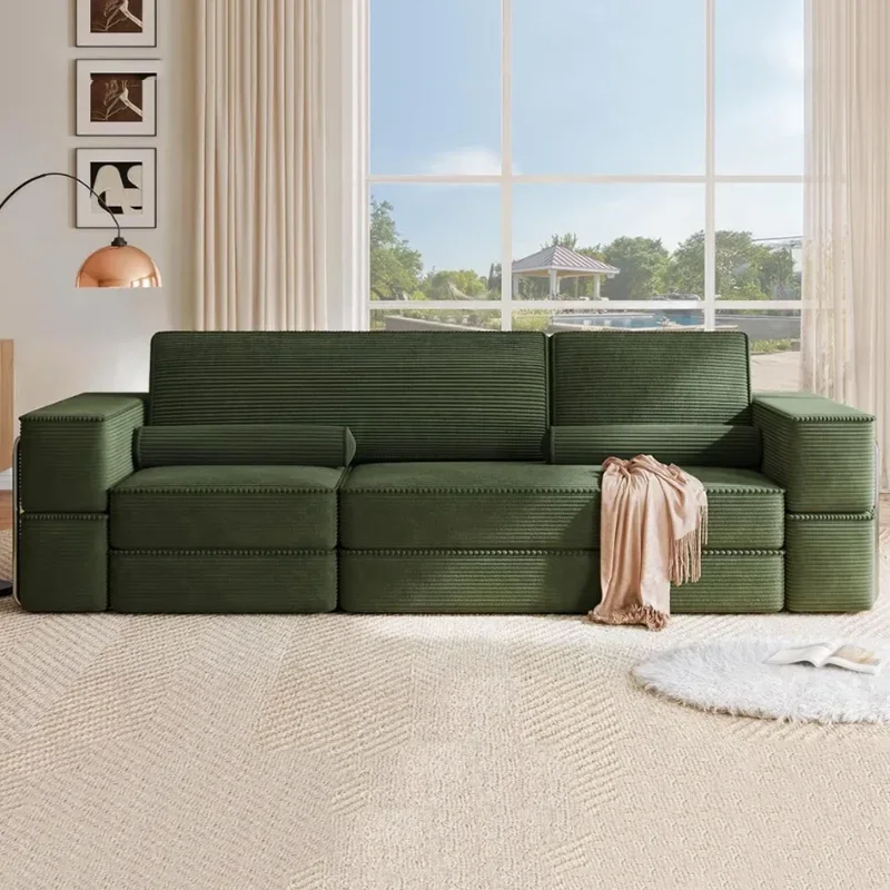 Modern Nordic Compressed Sofa Luxury Multifunction Straight Bedrooms Compressed Sofa Comfortable Design Divano Accessories
