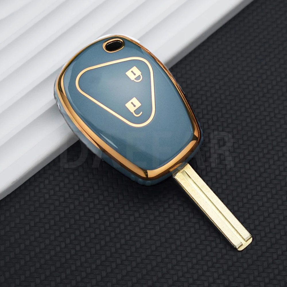 For Renault/Kangoo/ Dacia/Scenic/Megane/Sandero/Captur/Twingo/Modus 2 Buttons TPU Remote Key Case Key Protector Shell