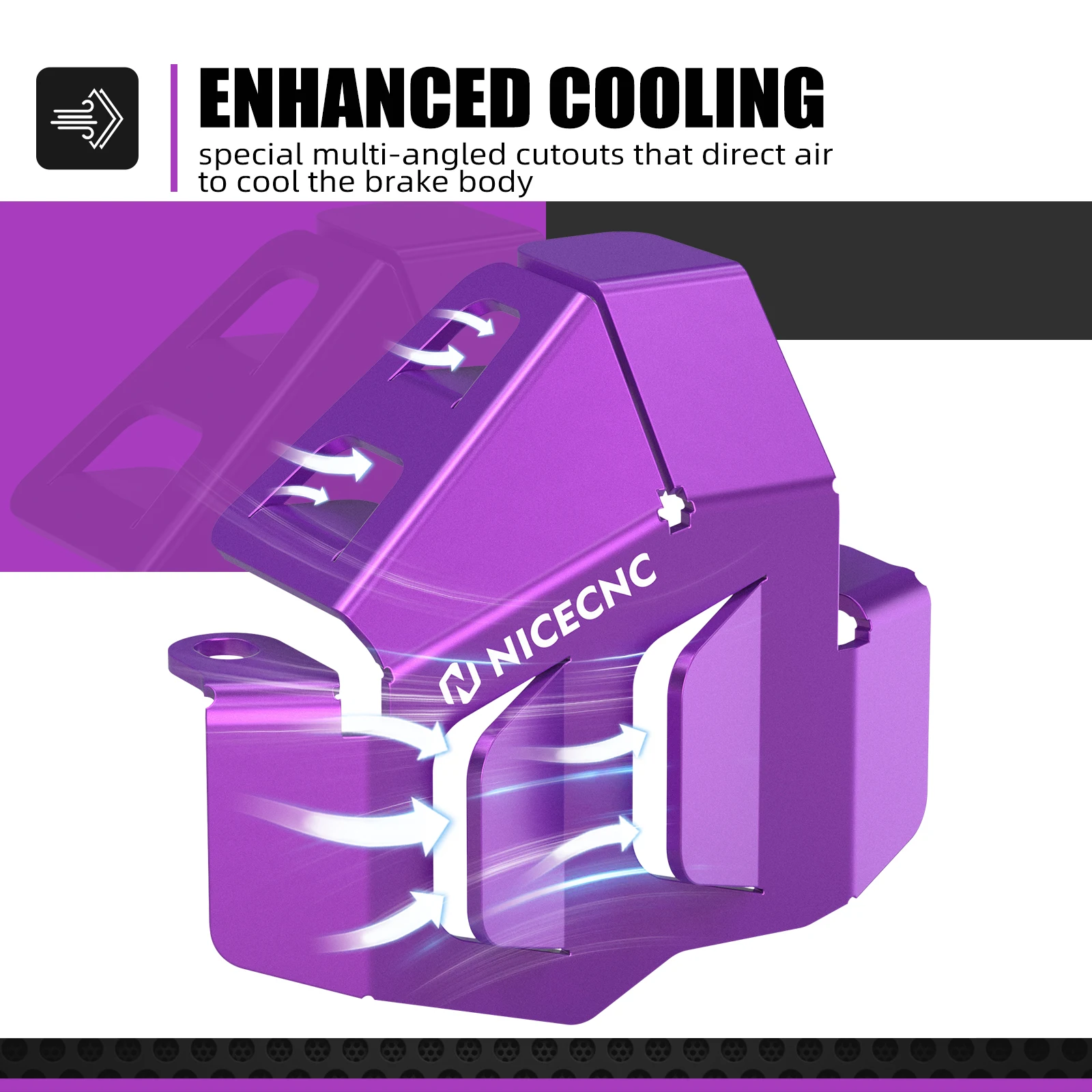 NICECNC لـ Surron light bee X light bee S light bee L1E Segway X160 Segway X260 2024 دراجة كهربائية واقي فرجار الفرامل الخلفي