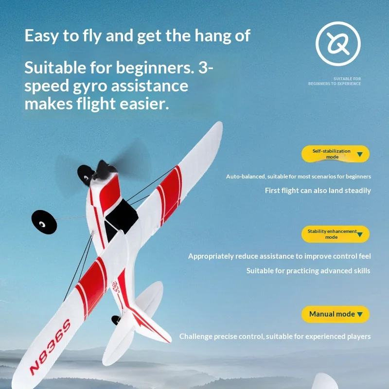 Arrows 500mm PA-18 Entry-Level Fixed Wing Aircraft Model Simulation Electric Remote Control Toy Small Airplane Model For Hobbyis