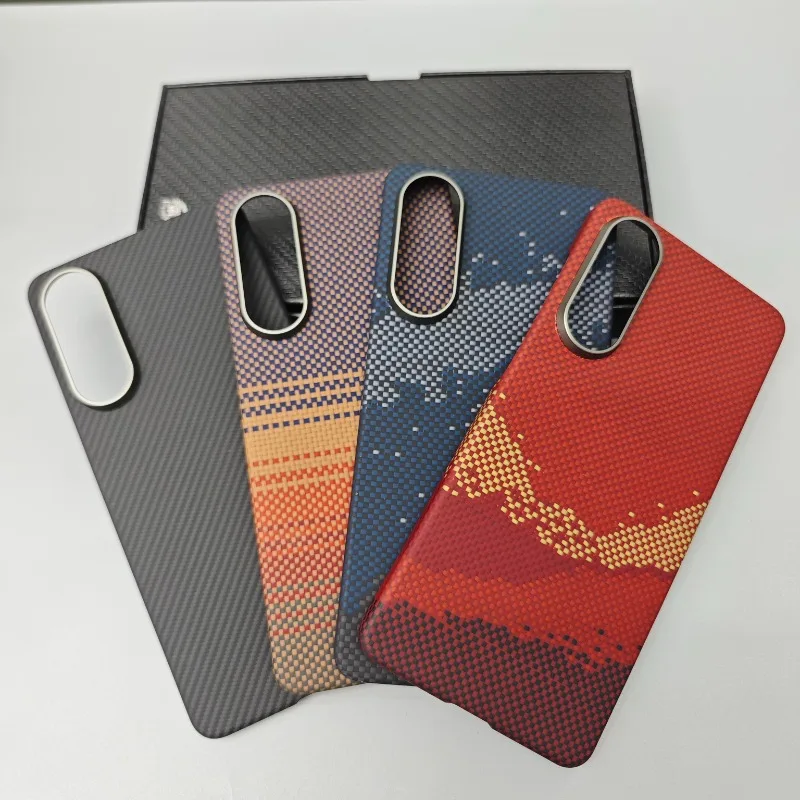 

Magsafe Magnetic Mobile Phone Cases for Samsung Galaxy S25 Edge Carbon Fiber Aramid Shockproof Mobile Phone Accessories