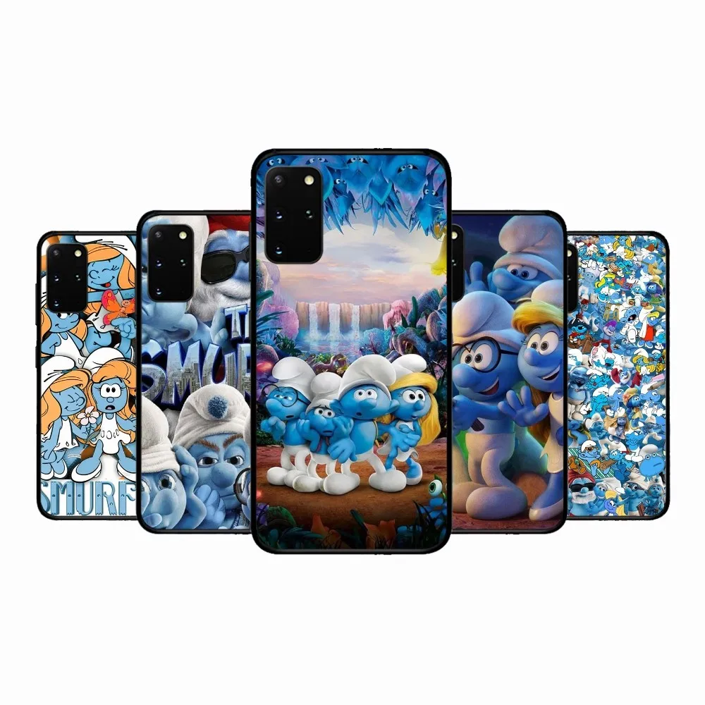 cartoon The S-Smurfs Anime Movie Phone Case For Samsung S 9 10 20 21 22 23 30 23plus lite Ultra FE S10lite Fundas