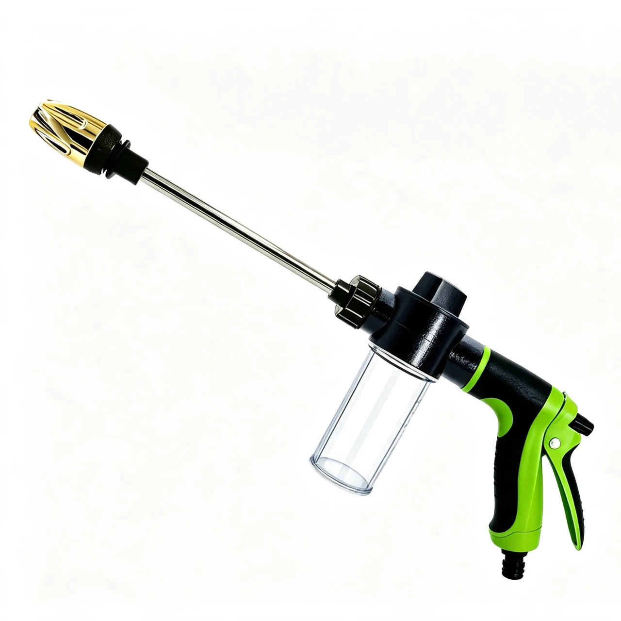 High Pressure Car Wash Foam Gun With Long Handle - Adjustable Nozzle For Cleaning, Watering and Inflating Tires Water the Garden