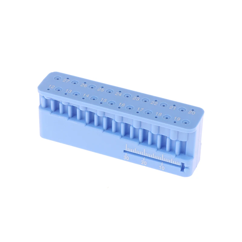 Dental Mini Endodontic File Measuring Block Holder Plastic Endo Files Ruler Organizer Dentist Instrument