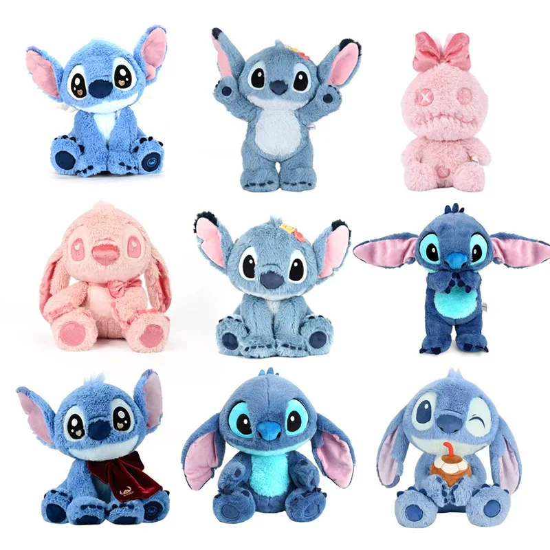 

New Style Disney Lilo Stitch Plush Doll Messenger Bag Plush Doll Shi Dizai Backpack Doll Children Birthday Christmas Gift