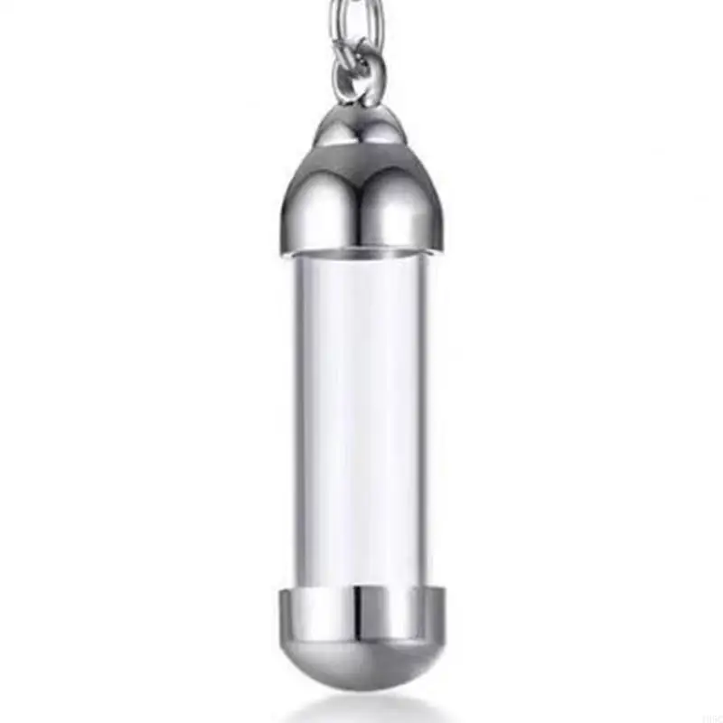 195C Blood Vial Necklace Cremation Urn Necklace for Ashes Holder Tube Necklace Pendant Cremation Urns Memorial Jewelry
