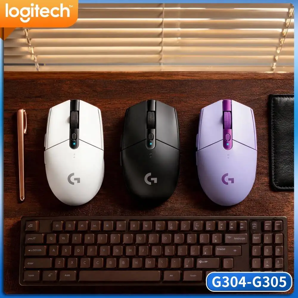 Logitech G304 LIGHTSPEED Wireless Mouse HERO Precision Matte Anti‑Smudge For FPS Gamer Online Learner Home‑Office Staff Work