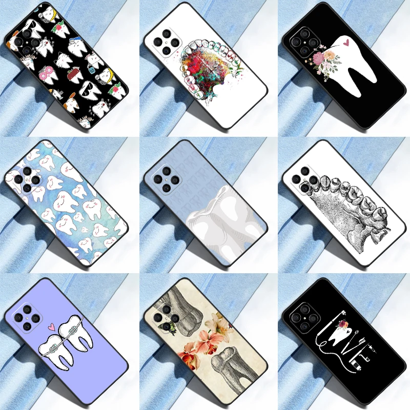 Dentist Tooth Pattern For Honor X7 X8 X9 50 70 Case For Huawei P40 Lite P50 P30 P20 Pro Nova 5T P Smart Z Cover