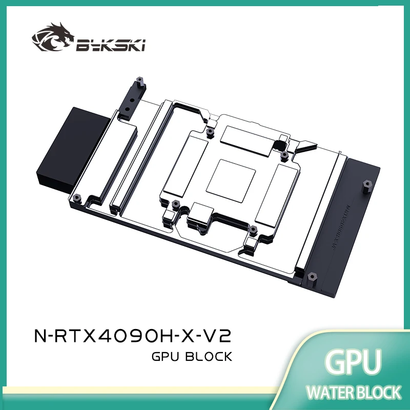 Bykski GPU Block for NVIDIA RTX 4090 Reference Edition/AIC Video Card Water Cooling/ Full Cover Design N-RTX4090H-X-V2