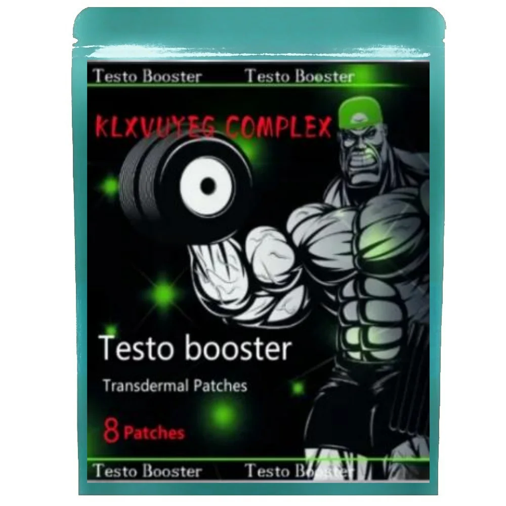 KLXVUYEG tabletas de crecimiento de Testo Booster para culturismo, testosterona compleja Parches transdérmicos anabólicos