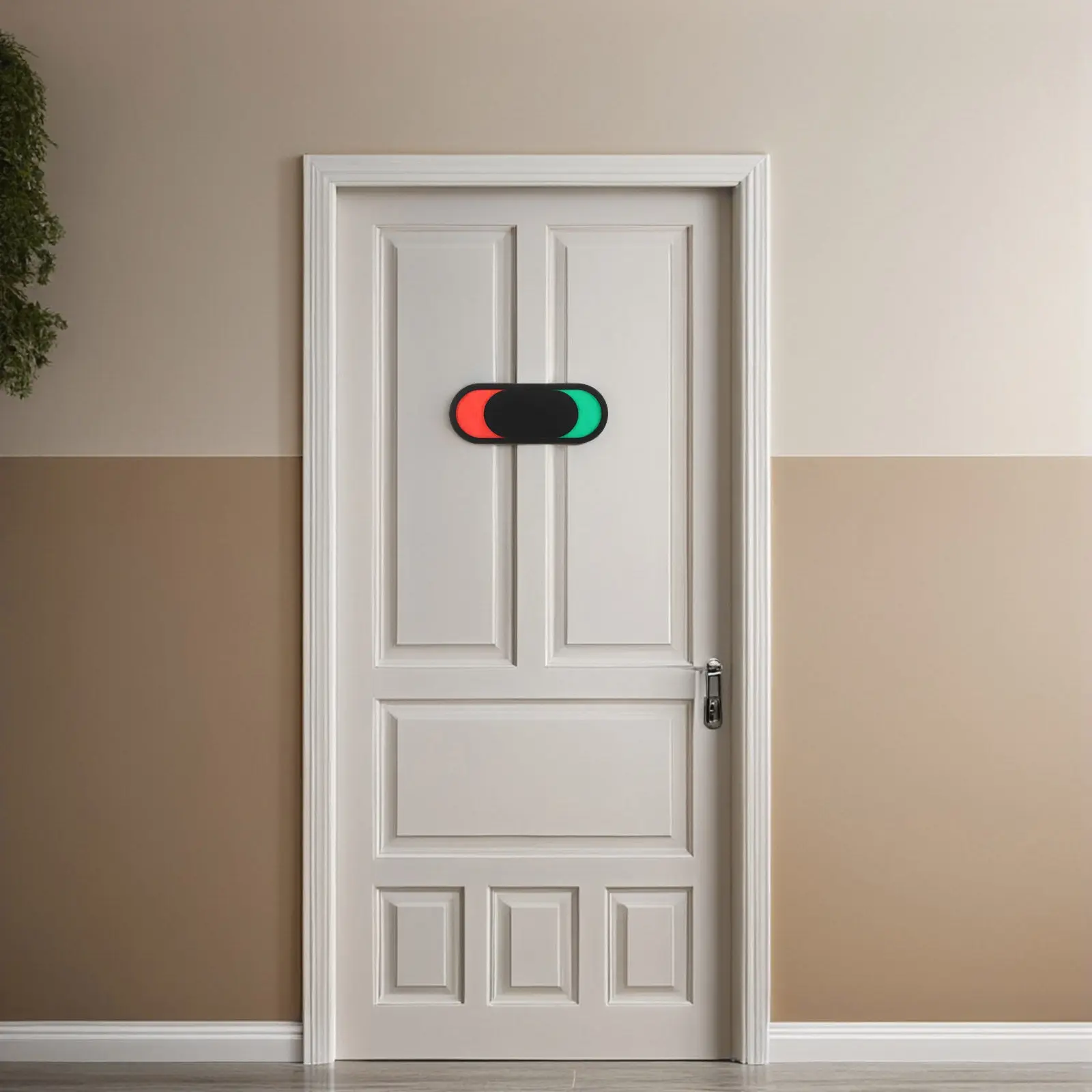 Wooden Door Sign Hanging Privacy Status Plaque Vacant Office Room Halloween Christmas Decor