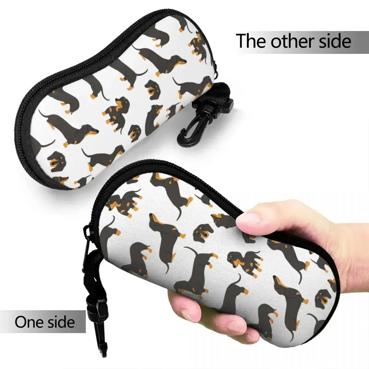 Dachshund Glasses Case Travel Gift for Animal Dog Lover Eyewear Box Ins Eye Contacts Case