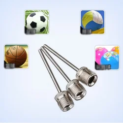 10/20/100Pcs Ball Air Needle Stainless Steel Pump Pin Basketball Inflating Pump Needle Football Inflatable Valve Adaptors Nozzle