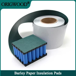 1/3/5M 18650 Gerst Papier Isolatiepakking Groen Pak Cel Li-Ion Batterij Kleeflijm Visband Geïsoleerde Isolator Pads