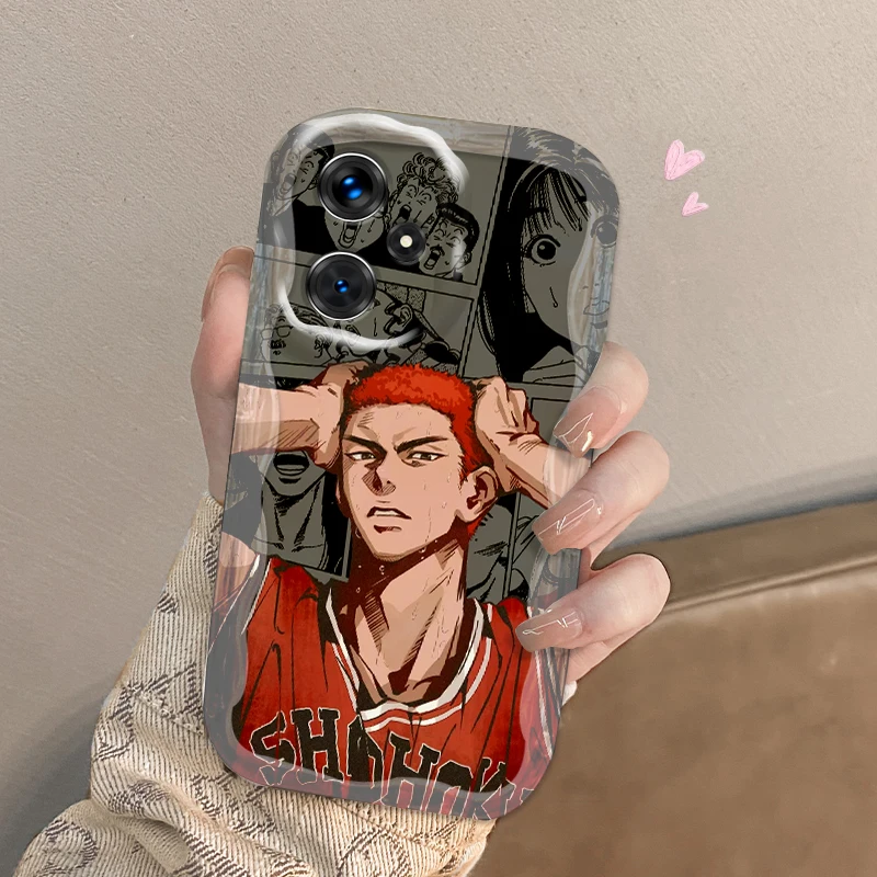 Slam Dunk Anime For Xiaomi Redmi Note 13 12 12S 11S 11 10 9 8 10A 9C 9T Pro Plus 5G Wave Oil Cover Phone Case