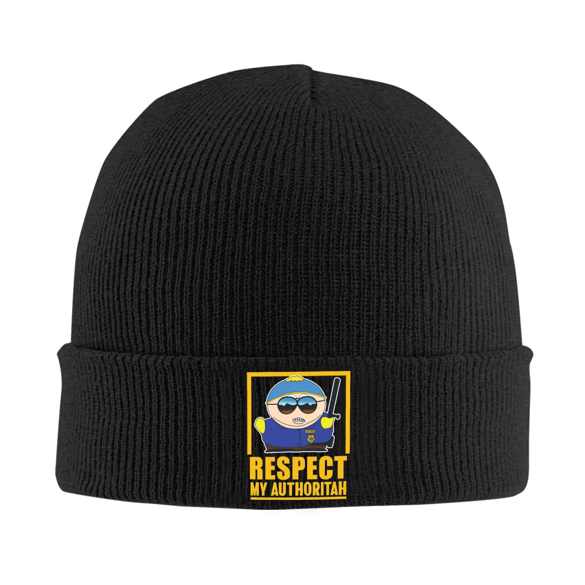 Respect My Authoritah Souths Parks Knit Hat Beanies Autumn Winter Hat Warm Acrylic  Hip-hop  Caps Men Women Gifts