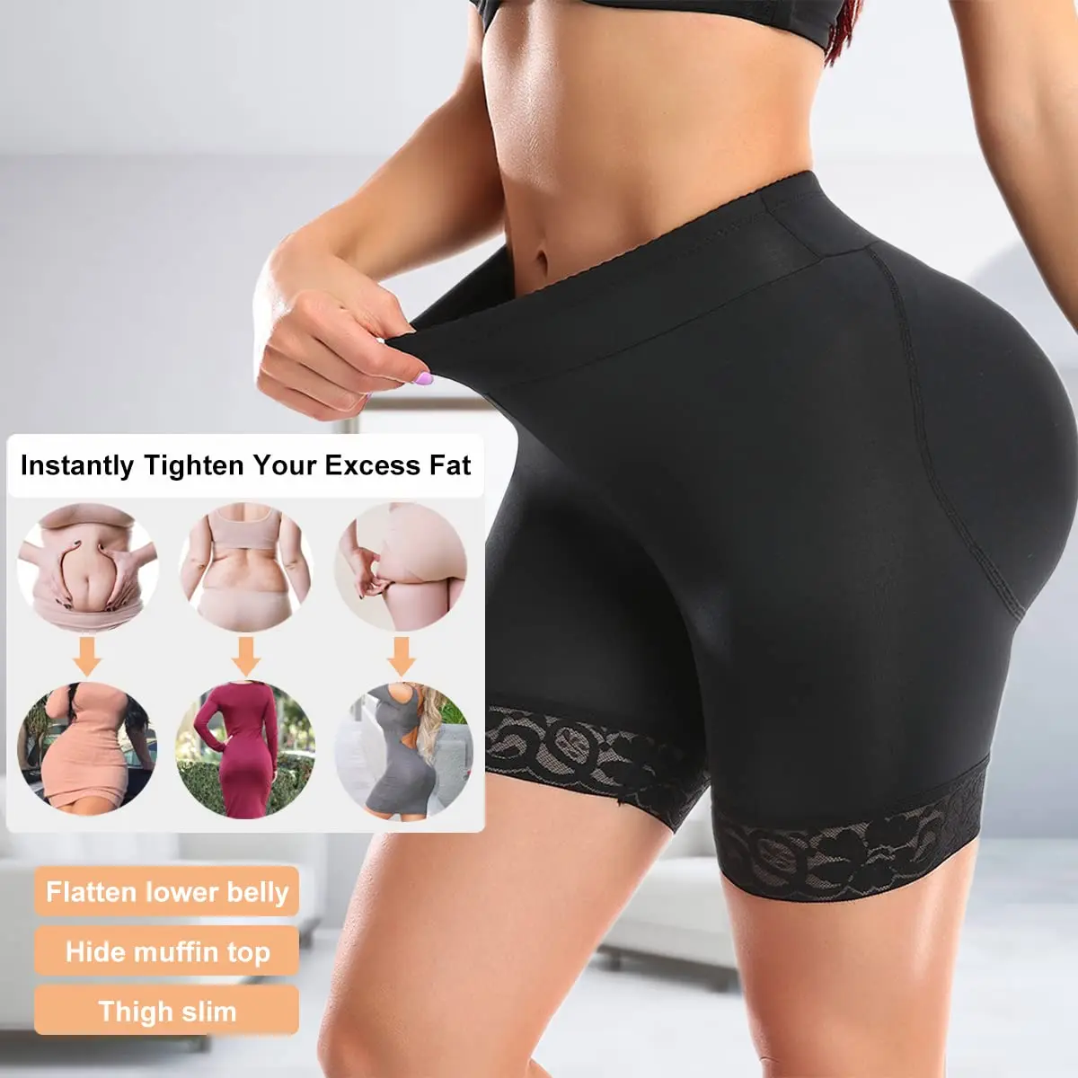 Butt Lifter Panties Faja Shorts Hip Enhancer Tummy Control Butt Lifting Shapewear Sexy Shaper Panties Seamless Shaping Underwear