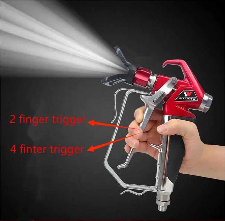 

GOODTAN Red RX-Pro 2finger 4finger 3600 psi Airless Paint Spray