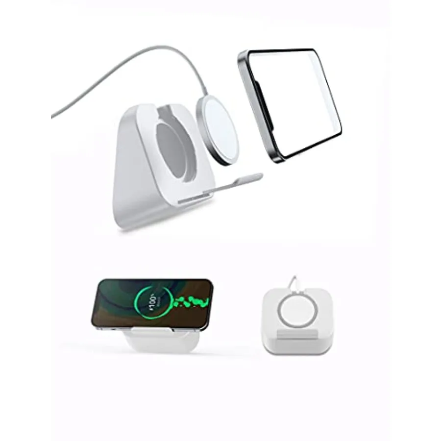 

Phone Wall Mount for Magsafe Charger Bedside Phone Holder Compatible with Magsafe Accessories Fit for iPhone 12/12 Pro/ 13 Pro