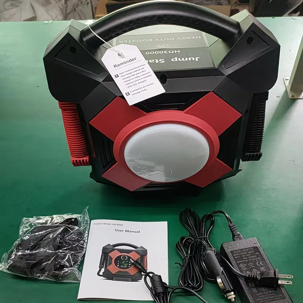 Heavy-Duty Commercial Jump Starter 30000 Peak Amp Portable Battery Jump Starters Battery Booster Power Pack 12V for Semi Truck
