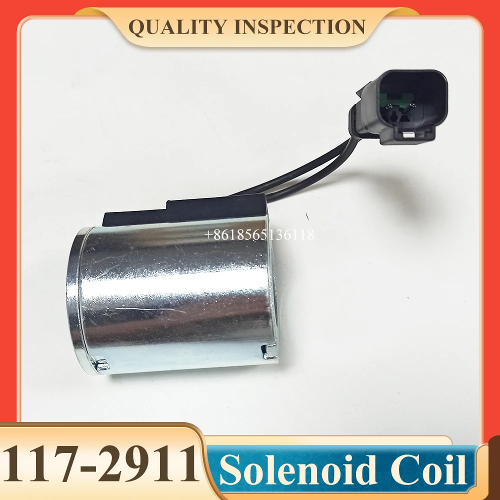 117-2911 1172911 Solenoid Valve Coil 12V For Caterpillar 426C 428C 430D 438C 438D Loader Engine Solenoid Coil