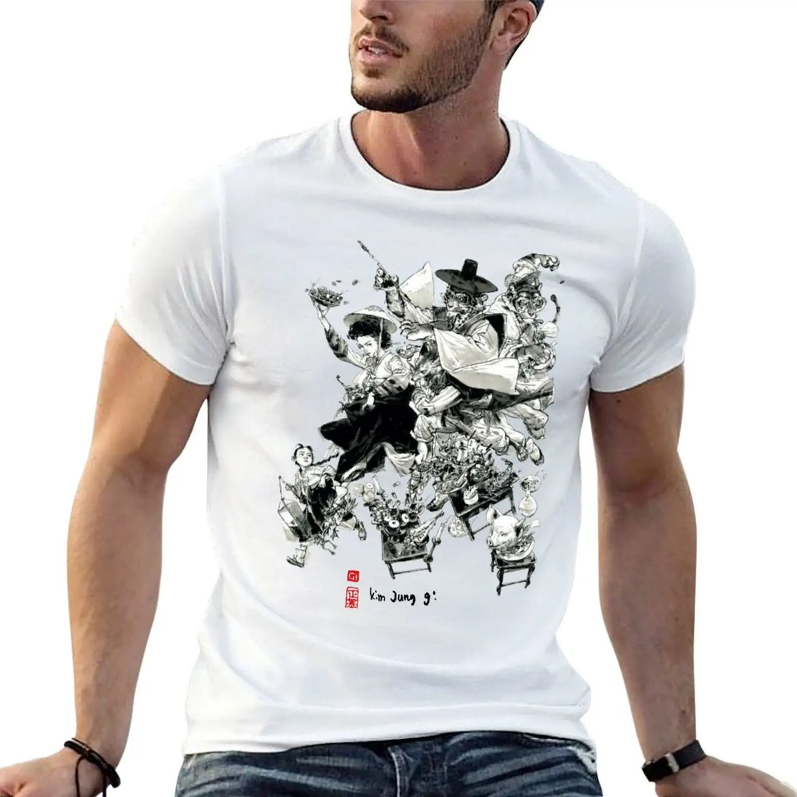 

KIM JUNG GI T-Shirt man graphic t shirt man t shirts for men t shirts for man graphic vintage T-shirt