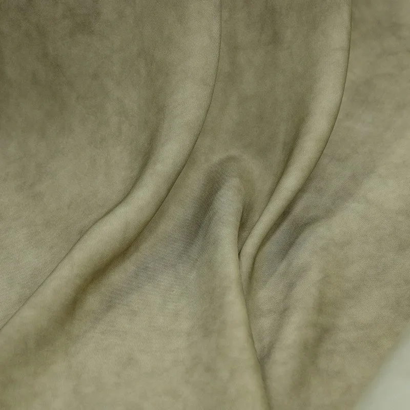 18 momme soil-dyed silk fabric twill dyed and stir-fried wide
