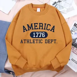 American 1776 Sports Department letter hoodie men hip hop 3D printed long sleeve pullover clothing fall loose casual hoodie