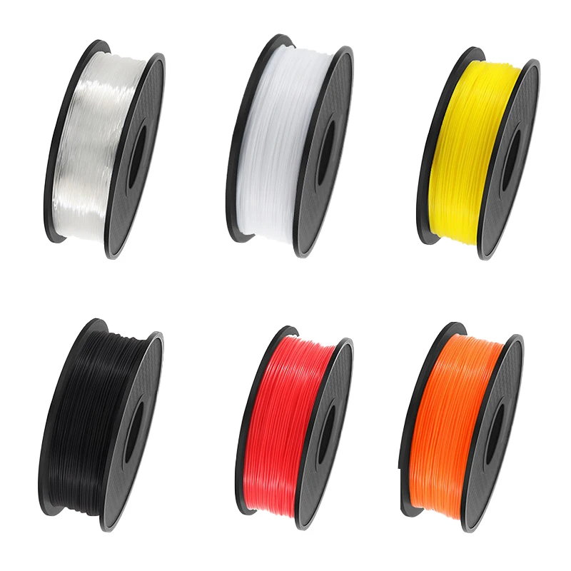 

TPU 3D Printer Filament 1.75mm 1KG DIY Plastic Printing Filament Rubber Material For 3D Printing