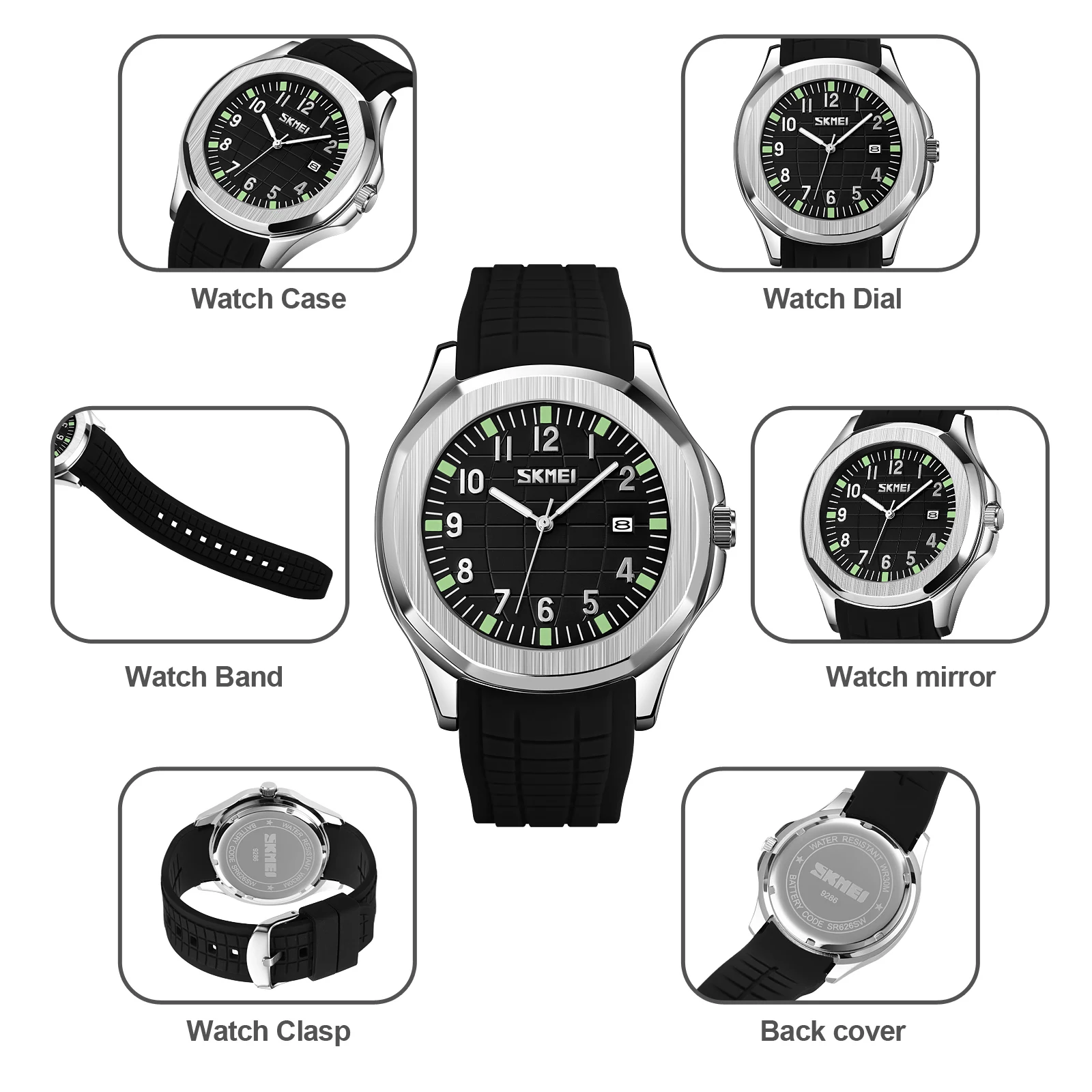 SKMEI Top Brand Luxury Quartz Wristwatches For Mens Waterproof Date Sports Watches Clock reloj hombre