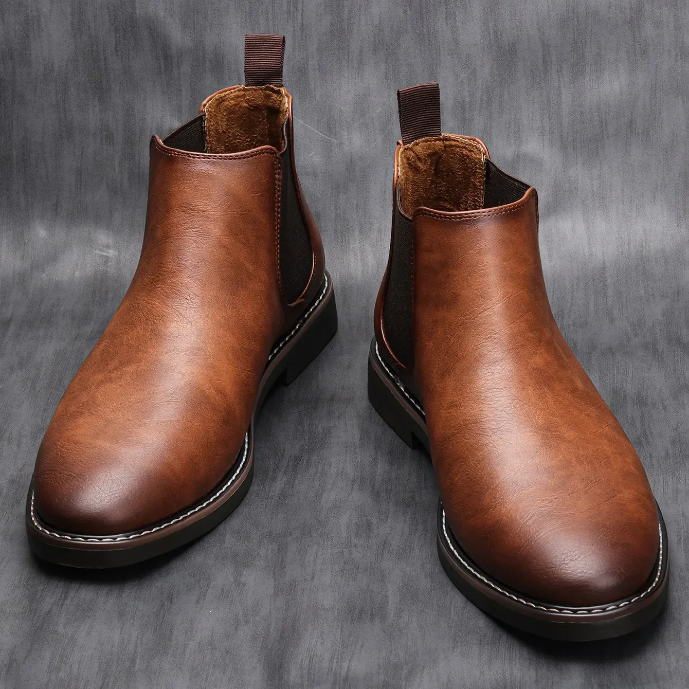 40 ~ 46 Botas Chelsea Masculinas Marca Retro Confortável Moda Masculina Botas