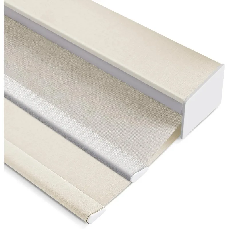 Automatic New Design High Quality Manual Cordless Double Roller Blinds for Indoor Decorations
