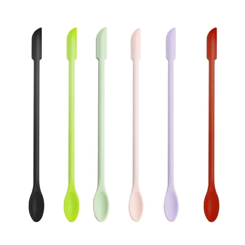 Multifunction Seal Wax Spoon+Spatula Tool Double-end Silicone Stirrers Stick