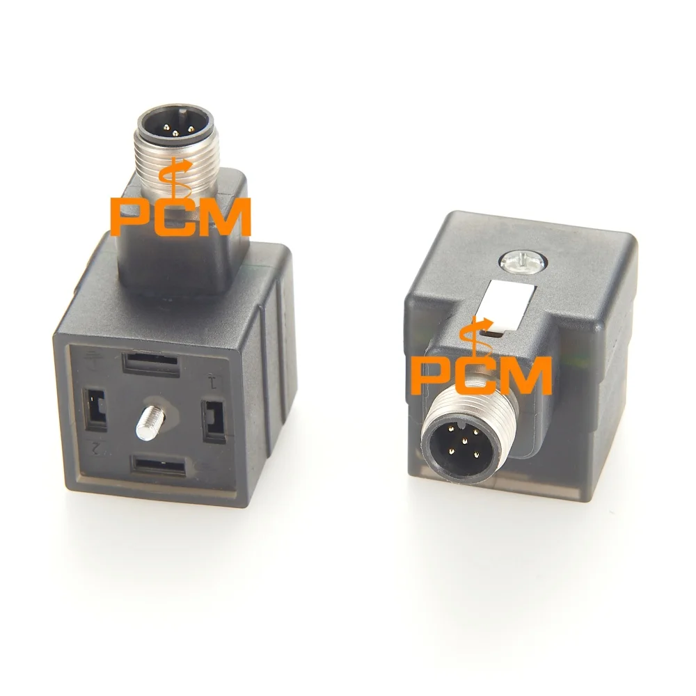M12 A-Code nach DIN 43650 Magnetventil-Steckverbinder Kompatibel mit Hirschmann VAD 3C-4-1-M12-5 46568 Industrielles Ventilkabel – Detail 2
