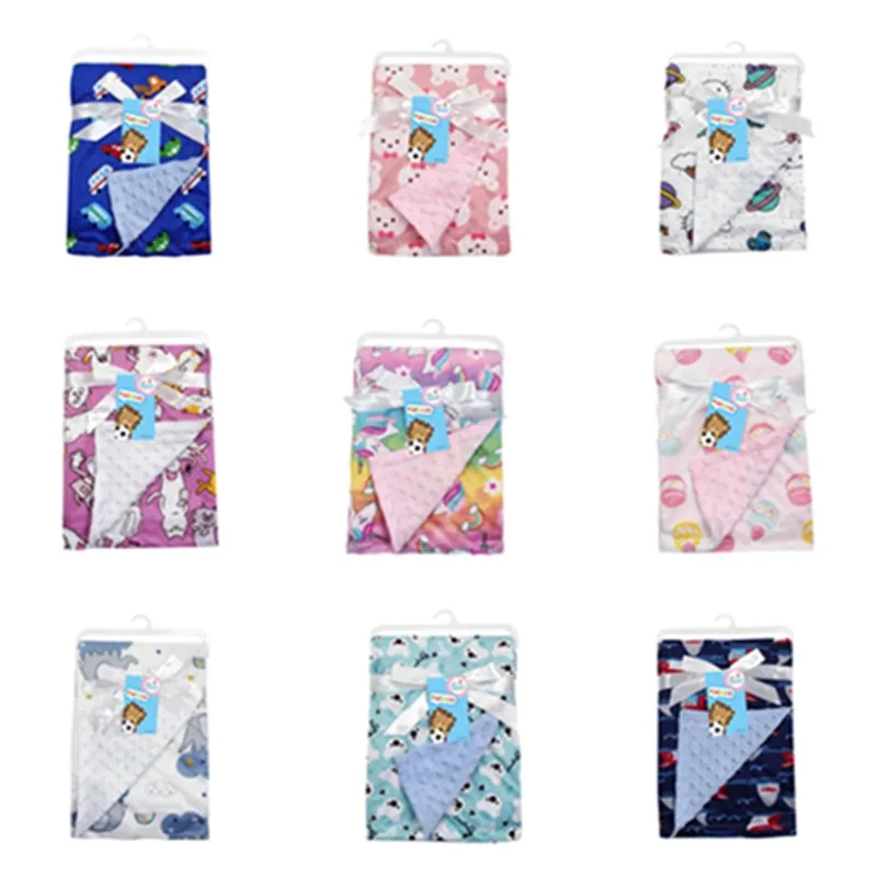 

Baby Blanket & Swaddling Newborn Thermal Soft Fleece Blanket Winter Solid Bedding Set Cotton Quilt Infant Bedding Swaddle Wrap