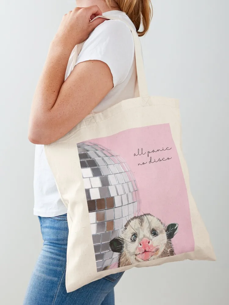 

All Panic No Disco Opossum Tote Bag Big bag Big bag women Portable shopping shopping trolley