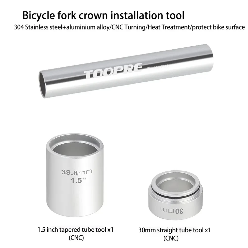 Toopre Fahrrad Headset Press Fit installieren und entfernen Werkzeug halb integrierte Lenkgetriebe Gabel Krone Distanz scheibe Unter leg scheibe Installateur Treiber – Detail 16