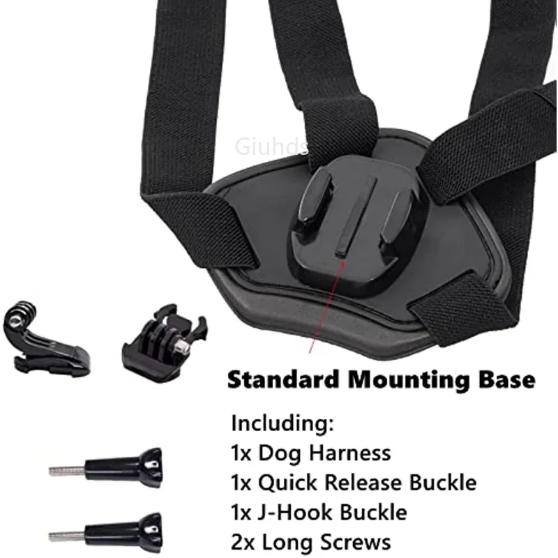 Adjustable Fetch Dog band for Gopro hero 13 12 11 10 9 Dog harness Chest Belt Strap Sports camera Mount Holder for SJCAM Xiaoyi view 4