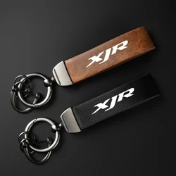 High-Grade Leather Motorcycle Keychain Holder Keyring For YAMAHA XJR1300 XJR1200 XJR 1200 1300 Accessories
