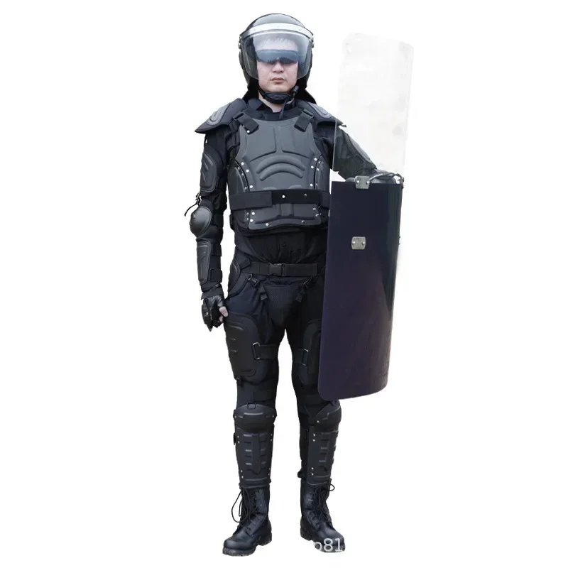 rIOT SUIT BLACK HARD ARMOR SUIT FLAME RETARDANT COMBAT