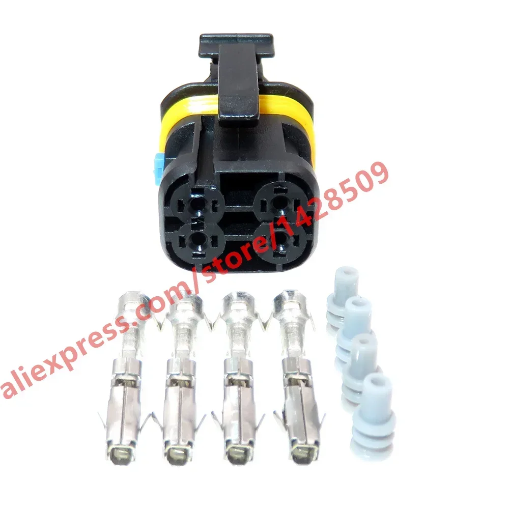 Комплект-из-4-контактных-автомобильных-водонепроницаемых-разъемов-гнезд-для-жгутов-проводов